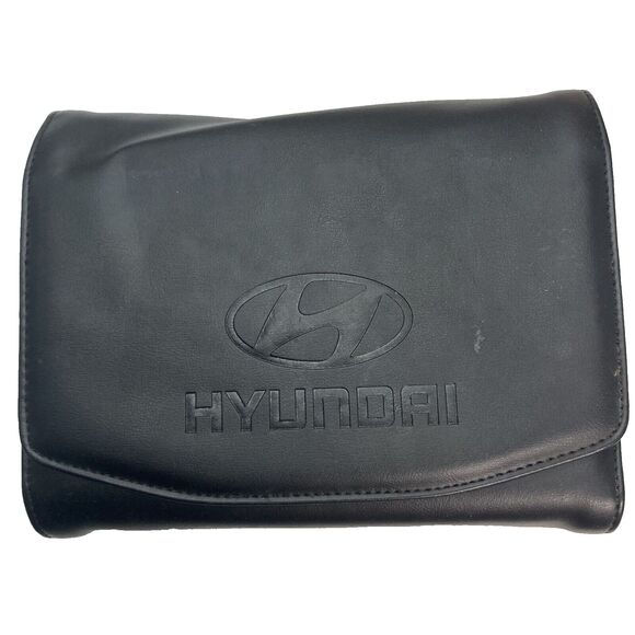 Owners Manual Hyundai 2016 Santa Fe Sport OEM Leather Case Paperwork Storage Car - Picture 1 of 5